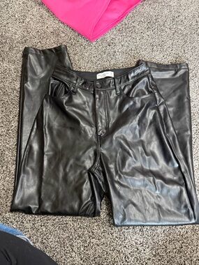 Abercrombie & Fitch Black Leather Pants